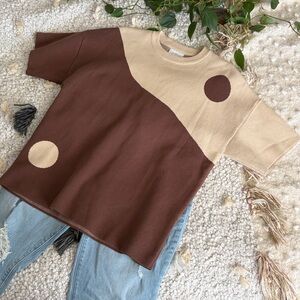 The Wholesome Store Yin Yang Knit Cotton Tee